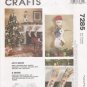 Christmas Ornaments Stockings Tree Skirt Sewing Pattern McCall's 7285 UNCUT