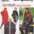 Misses' Cape & Wrap Sewing Pattern One Size Simplicity 9223 UNCUT