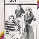Vintage Sewing Pattern Rugby Collection Bust Sizes 30-46 Stretch & Sew 1551 UNCUT