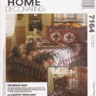 Biscuit Quilt Dust Ruffle Pillow Shams Throw Pillow Sewing Pattern McCall's 7164 UNCUT