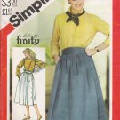 Misses' Side Button Skirt Sewing Pattern Size 14 Simplicity 5576 UNCUT