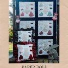 Paper Doll Quilt & Pillow by Country Bumpkin UNCUT