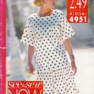 Misses' Top & Skirt Sewing Pattern Size XS-M Butterick See & Sew 4951 UNCUT