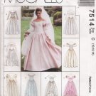 Misses' Bridal Or Prom Gowns Sewing Pattern Size 10-14 McCall's 7514 UNCUT
