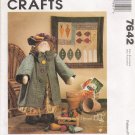 Garden Girl Doll With Clothes, Quilt & Vegetables Sewing Pattern McCalls 7642 UNCUT