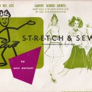 Vintage Sewing Pattern Ladies' Gored Skirts Hip Sizes 30-46 Stretch & Sew 425 UNCUT