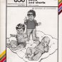 Vintage Sewing Pattern Infants' Tops Pants Shorts Size 1-18 Months Stretch & Sew 850 UNCUT