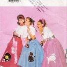 Misses' Poodle Skirt & Petticoat Halloween Costume Sewing Pattern Size 6-12 Butterick 4114 UNCUT