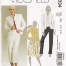 Misses' Jacket Skirt Pants Sewing Pattern Size 6-12 McCall's 5334 UNCUT