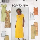 Misses' Dress Top Pants Shorts Sewing Pattern Size 12-16 Simplicity 8566 UNCUT