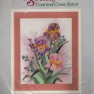 Illuminated Iris Cross Stitch Kit by Needlecrafts Society
