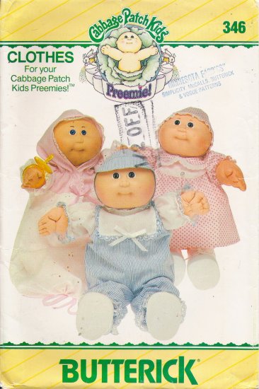 Cabbage Patch Kids Preemies Doll Clothes Sewing Pattern ...