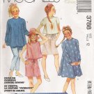 Girls' Dress Top Skirt Pants Shorts Sewing Pattern Size 12 McCall's 3788 UNCUT