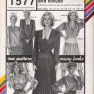 Vintage Sewing Pattern Hip Yoke Dress, Skirt, Blouse Bust Sizes 30-46 Stretch & Sew 1577 UNCUT