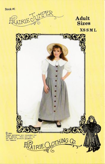 Women's Prairie Jumper Size XS-L Prairie Clothing Co. UNCUT