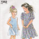 Children's Dress Sewing Pattern Size 4-8 Simplicity 7252 UNCUT