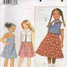Child's Dress & Vest Sewing Pattern Size 5-8 Simplicity 7050 UNCUT