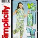 Girls' Top Capri Pants Skirt Sewing Pattern Size 7-16 Simplicity 5504 UNCUT