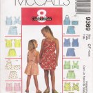 Children's & Girls' Tops Shorts Skort Sewing Pattern Size 4-6 McCall's 9369 UNCUT