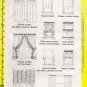 Window Treatments Sewing Instruction Cards Simplicity 118