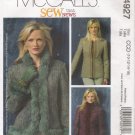 Misses' Jacket Sewing Pattern Size 10-16 McCall's 4927 UNCUT
