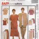 Women's Jacket Dress Top Pants Shorts Sewing Pattern Size 26W-30W McCall's 9222 UNCUT