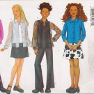 Girls' Shirt Camisole Skirt Pants Sewing Pattern Size 12-16 Butterick 6734 UNCUT