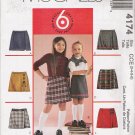 Girls' Skorts Sewing Pattern Size 3-6 McCall's 4174 UNCUT