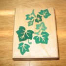 Ivy Leaves Wood Mounted Rubber Stamp by Rubber Stampede
