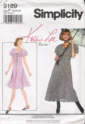Misses' Dress Sewing Pattern Size 12-16 Simplicity 9189 UNCUT