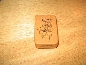 Wildflowers Wood Mounted Rubber Stamp by Comotion