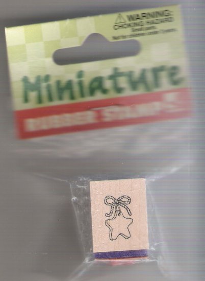 Christmas Cookie Star Ornament Wood Mounted Rubber Stamp by Rubber Stampede