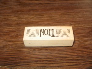 Noel Wood Mounted Rubber Stamp by Stampa Rosa