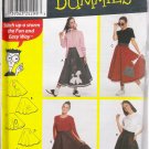 Teens' Circle Skirt & Appliqués Sewing Pattern Waist Size 23-37 Simplicity 9926 UNCUT