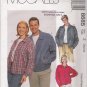 Misses' & Men's Unlined Jacket Sewing Pattern Size XL-XXL McCall's 8685 UNCUT