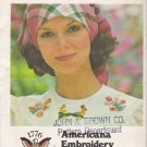 Vintage Bicentennial Americana Embroidery Transfers Pattern Butterick 4308 UNCUT