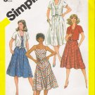 Vintage Sewing Pattern Misses' Sundress & Jacket Size 10 Simplicity 5845 UNCUT