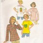 Vintage Sewing Pattern Misses' Pullover Tops Size 10 Simplicity 7851 UNCUT