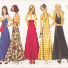 Vintage Sewing Pattern Misses' Halter Dress Size 8 Simplicity 5349 UNCUT