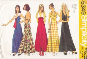 Halter Neck Maxi Dress Sewing Pattern - Laura Marsh Sewing Patterns