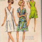 Vintage Sewing Pattern Pantdress In Women's & Half-Sizes Size 16.5 Simplicity 8849 UNCUT