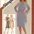 Vintage Sewing Pattern Misses' Dress & Unlined Coat Size 16 Simplicity 9910 UNCUT