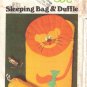 Vintage Sewing Pattern Children's Sleeping Bag & Duffle Bag Butterick 5161 UNCUT