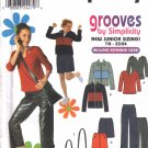Juniors' Jacket Pants Skirt Bag Top Sewing Pattern 7/8-15/16 Simplicity 9392 UNCUT