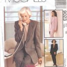 Misses' Jacket Top Pants Sewing Pattern Size 18 McCall's 9023 UNCUT