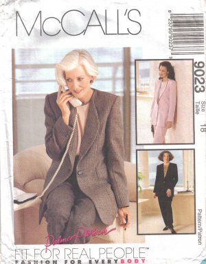 Misses' Jacket Top Pants Sewing Pattern Size 18 McCall's 9023 UNCUT