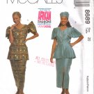 Misses' Two Piece Dress, Hat & Headwrap Sewing Pattern Size 20 McCall's 8689 UNCUT