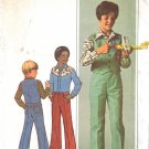 Vintage Sewing Pattern Boys' Vest, Shirt, Jeans Size 12 Simplicity 7780 UNCUT