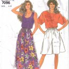 Misses' Pullover Tops & Culottes Sewing Pattern Size 8-20 Simplicity 7096 UNCUT