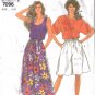 Misses' Pullover Tops & Culottes Sewing Pattern Size 8-20 Simplicity 7096 UNCUT